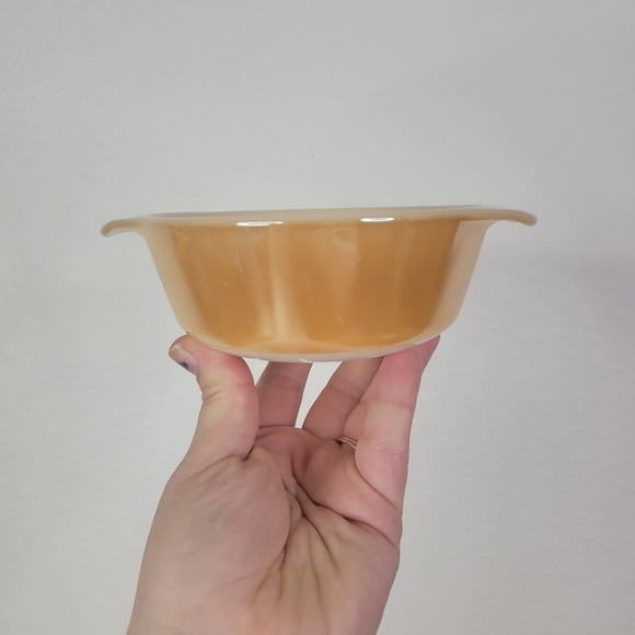 Vintage Peach Luster Anchor Hocking Fire King 12oz Ovenware - Picture 3 of 8